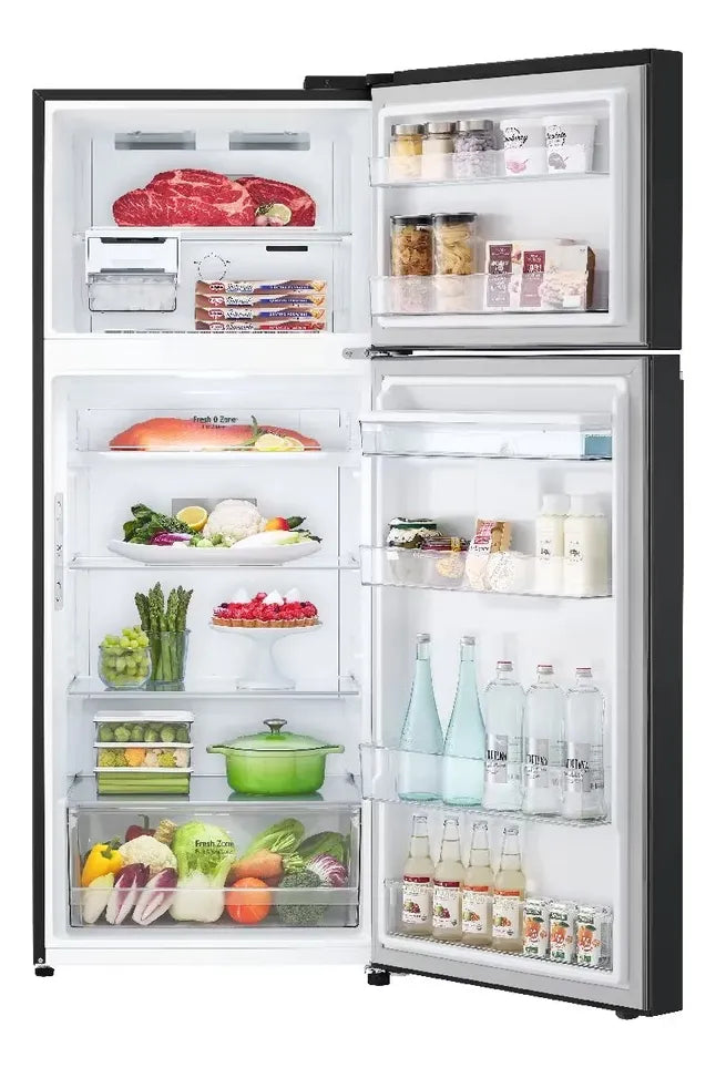 Nevera Lg Top Freezer 394 Lt Doorcooling Thinq Negro Mate