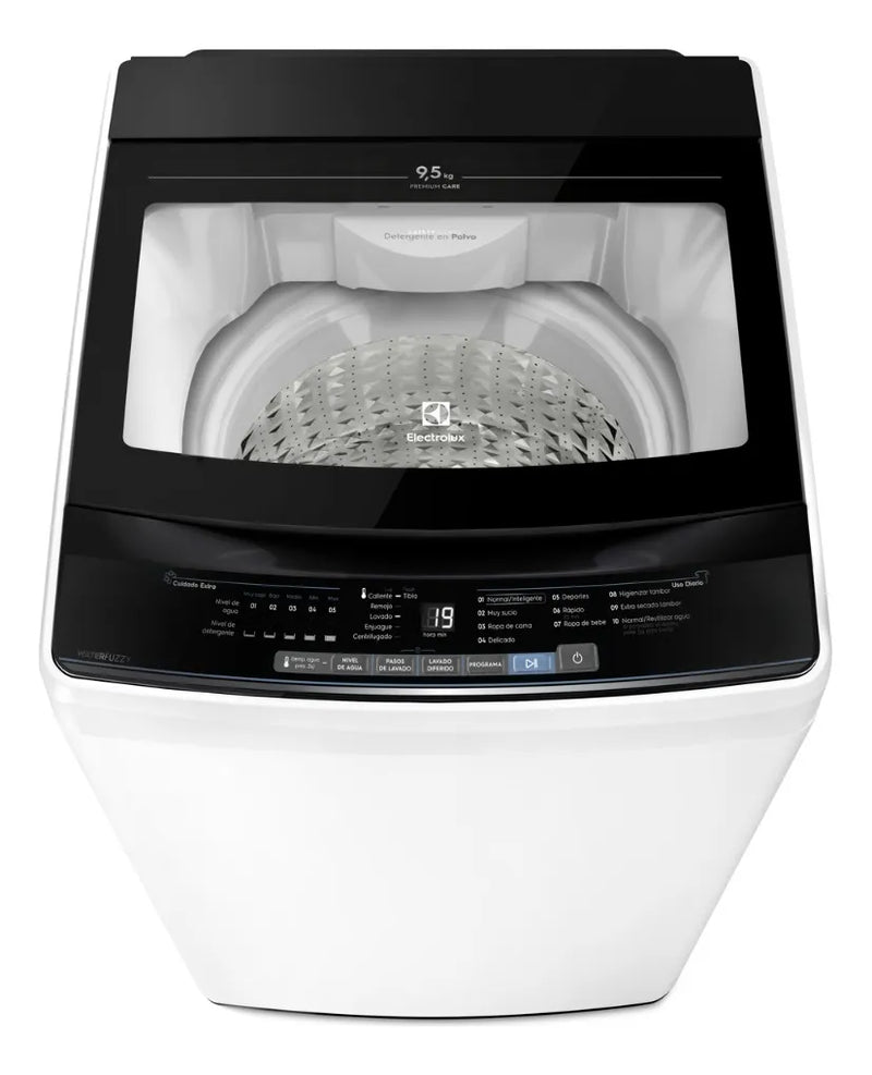 Lavadora Electrolux carga superior 9.5 Kg premium care blanco EWIW95F6USVW