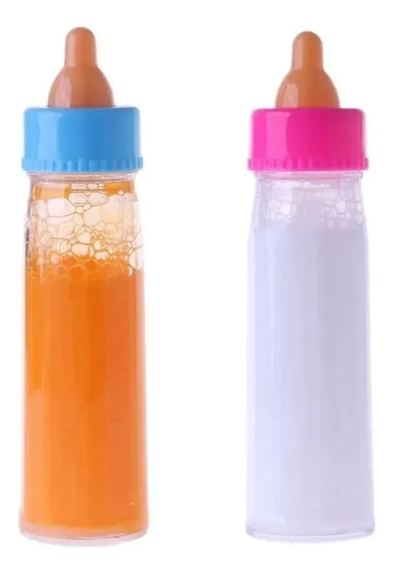 Juguete Biberon Magico 2 En 1 Leche Desaparece Bibi Muñeca Color 2 en 1 (Rosa y Azul)