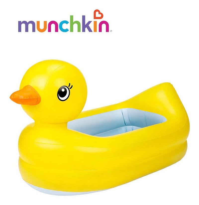 Bañera inflable Munchkin Duck para bebé de más de 6 meses, color amarillo