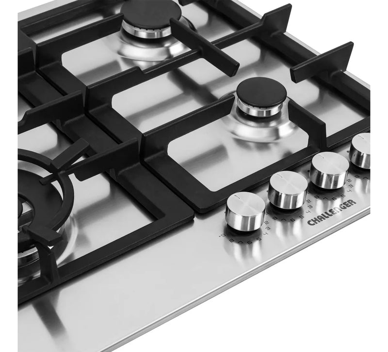 Estufa De Empotrar Challenger Acero 4 Puestos Sv 6860 Ei