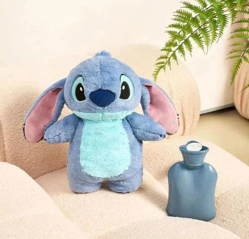 Peluche Stitch Mediano Bolsa Para Cólicos Menstruales Azul Acero