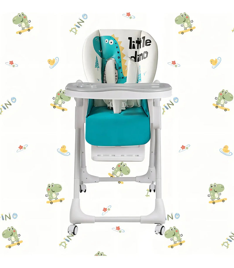 Silla Comedor Kidshop Doble Bandeja Plegable Dinosaurio