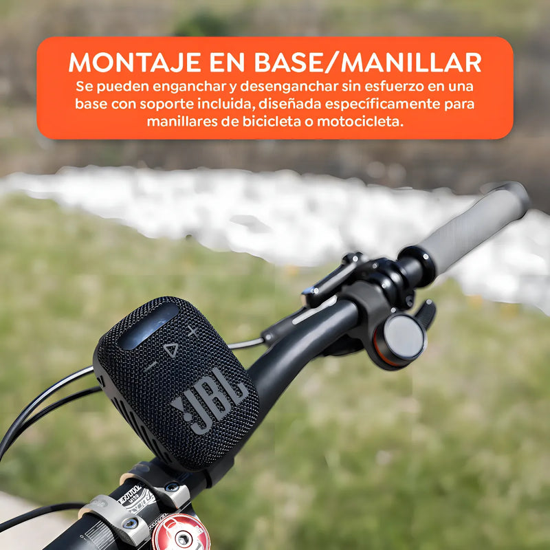 Parlante Jbl Wind 3 Bici Moto Bluetooth Micro Sd Y Radio Fm Voltaje Color Negro