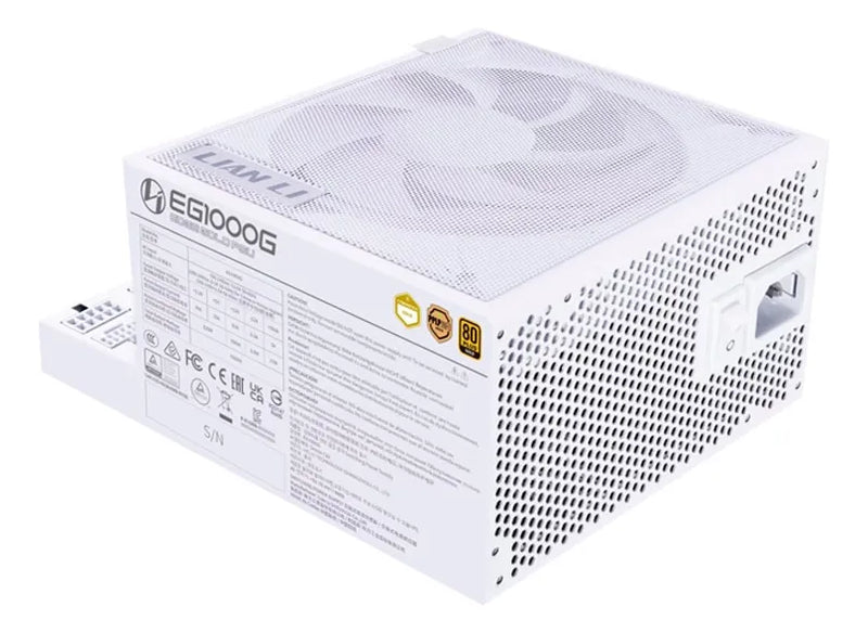 Fuente De Poder Lian Li 1000w Atx Edge Gold Blanco Modular