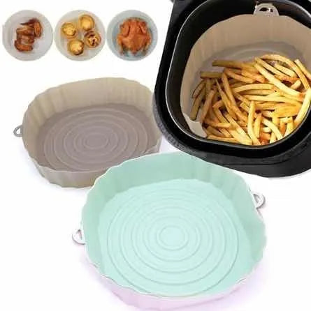 Molde Protector De Silicona Para Airfryer Freidora De Aire Verde Claro, Cafe, Rosado, Gris