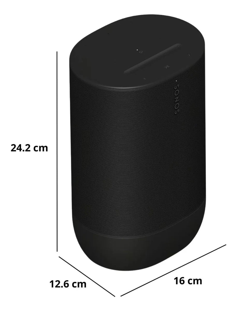 Sonos Move 2 Parlante Portátil Con Sonido Estéreo Wifi Y Bt Negro