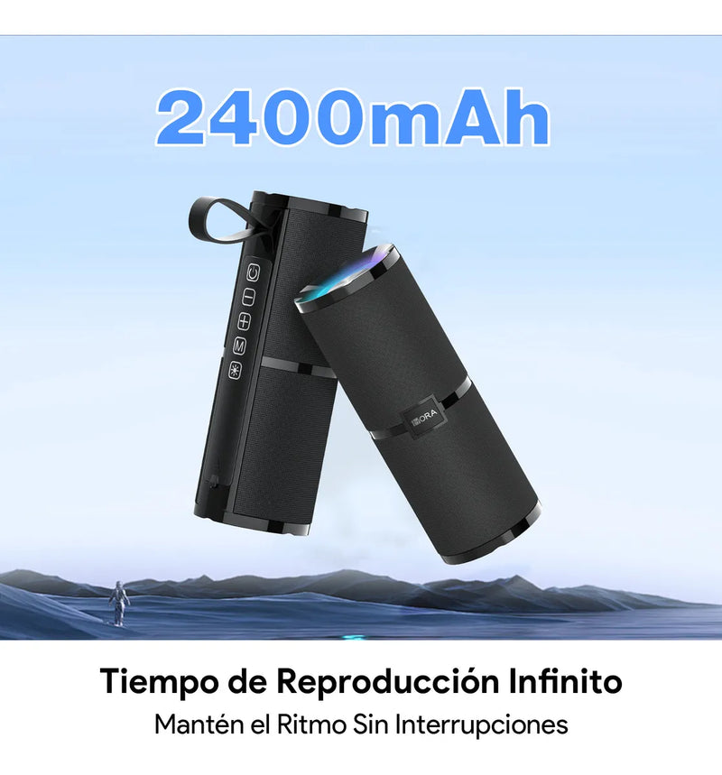 Bocina Bluetooth Portátil 1hora Boc060 Color Negro