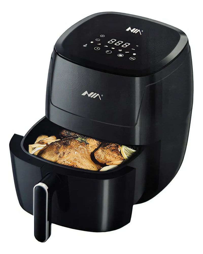 Freidora De Aire Sin Aceite Digital 7 Litros Air Fryer Color Negro
