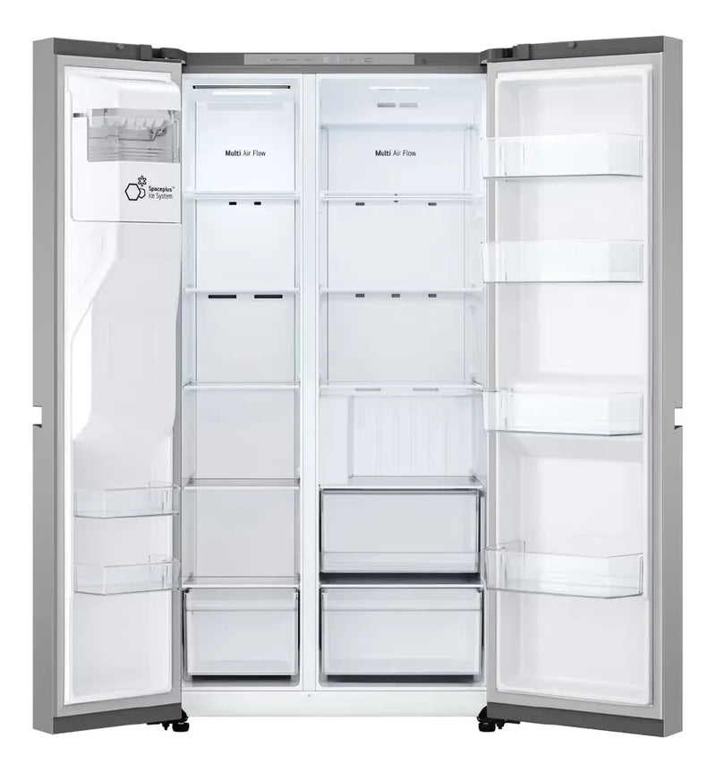 Nevecón Lg Side By Side Capacidad 638 Litros Silver Plateado