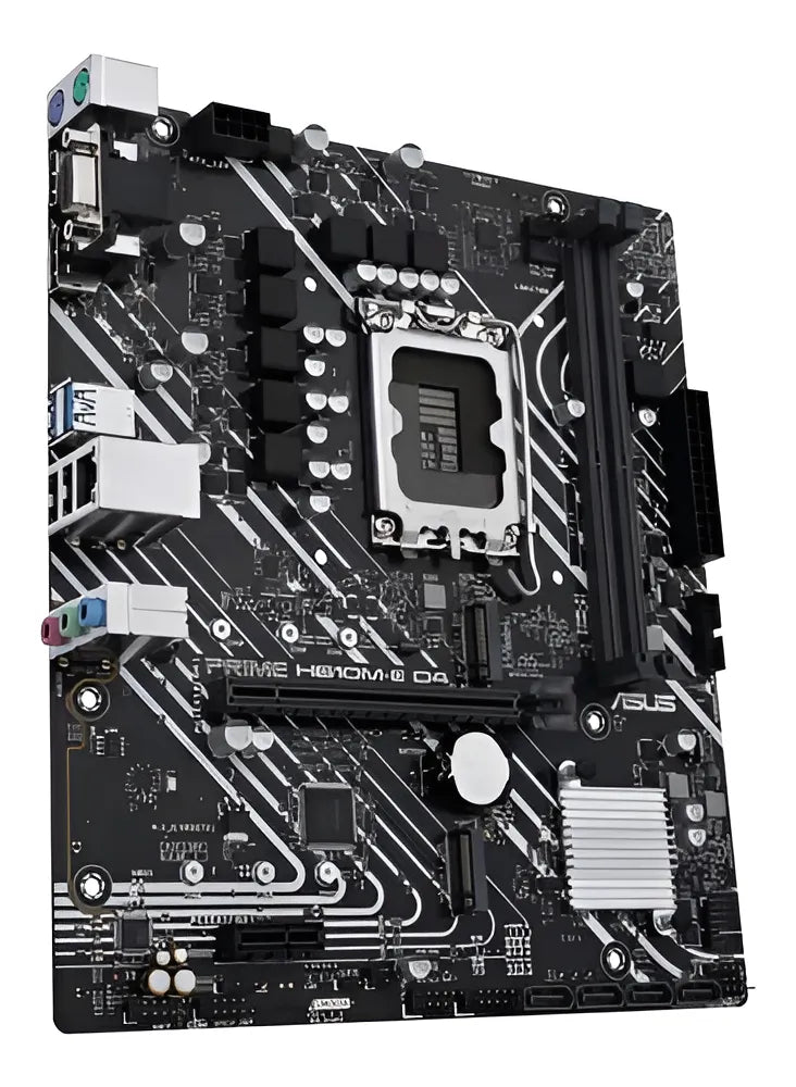 Motherboard Asus Prime H610m-e D4 Intel S1700 Ddr4 Acuario Color Negro