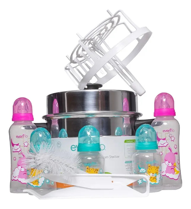 Esterilizador Aluminio Para 5 Teteros Evenflo