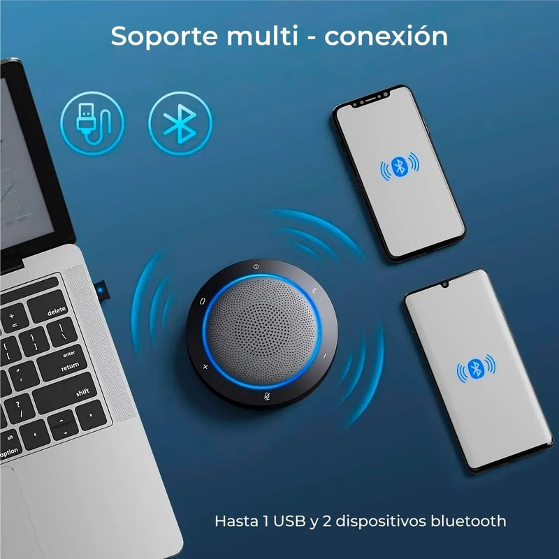 Micrófono Bluetooth Con Parlante Color Negro