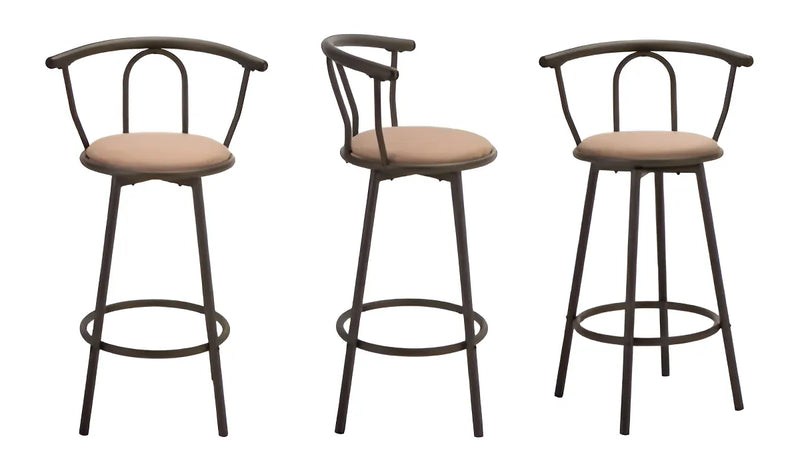 Silla Alta De Bar Giratoria Silla Para Bar Alta Premium Color Cafe