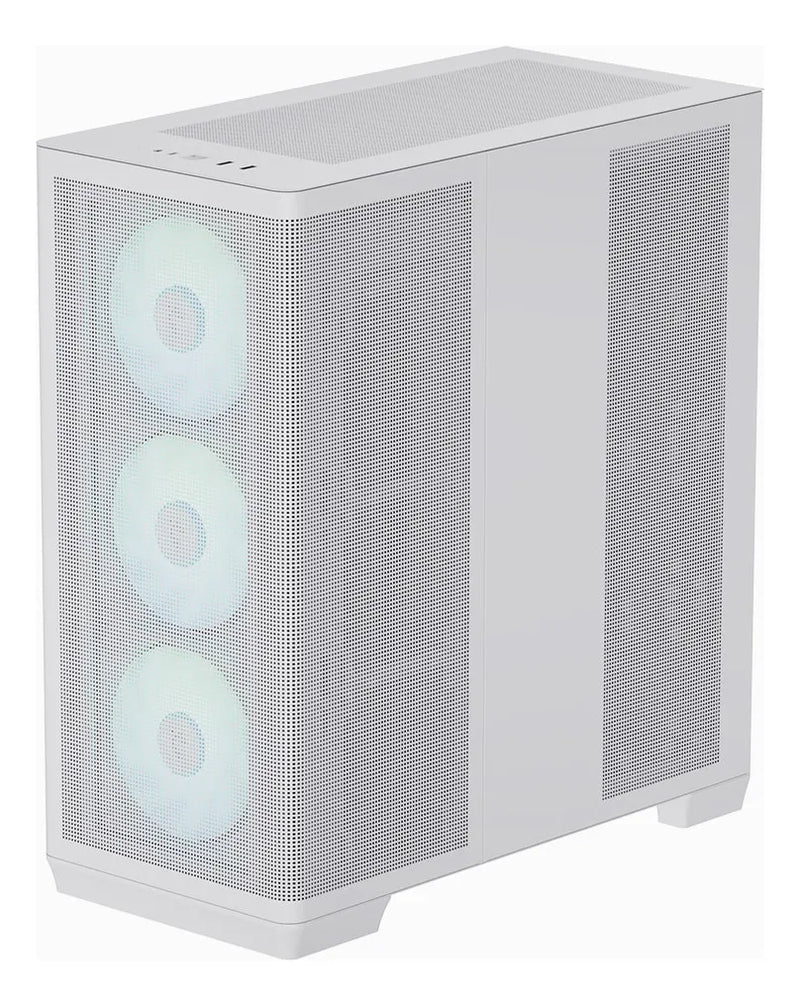 Gabinete Gamer Apnx C1 Blanco Maxima Calidad Alta Gama 4 Fan
