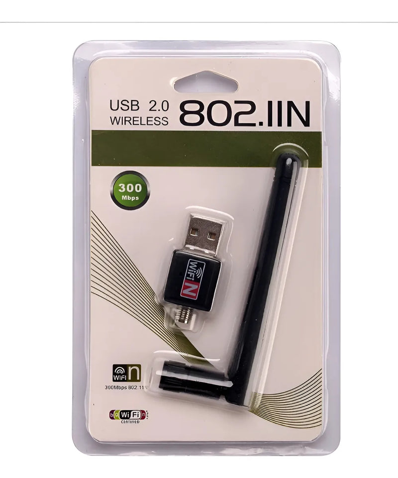Adaptador Wifi Usb 2.0 Con Antena 270 Mbps 5dbi 802,11b/g/n