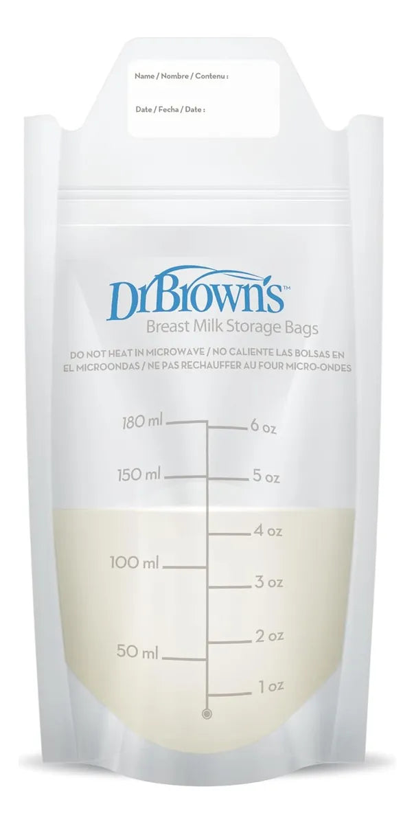 Bolsas Recolectoras Leche Materna 180 Ml Dr Browns Sin Bpa