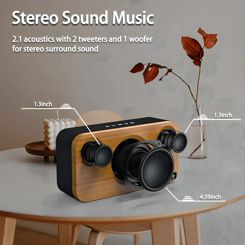 Altavoz Bluetooth Con Graves Profundos, Altavoz Portátil Ina
