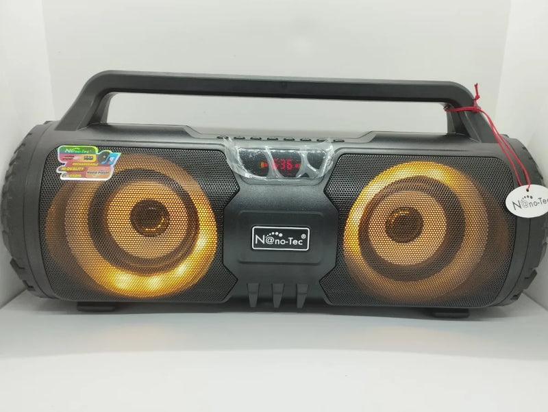 Parlante Bluetooth Portatil 50w Rms Usb Mp3 Radio Karaoke Negro