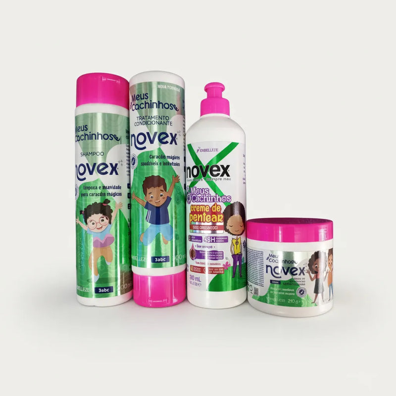 Novex Churcos Crespos Rizos Niñas(os) Shampo+ Acond+ Crema P