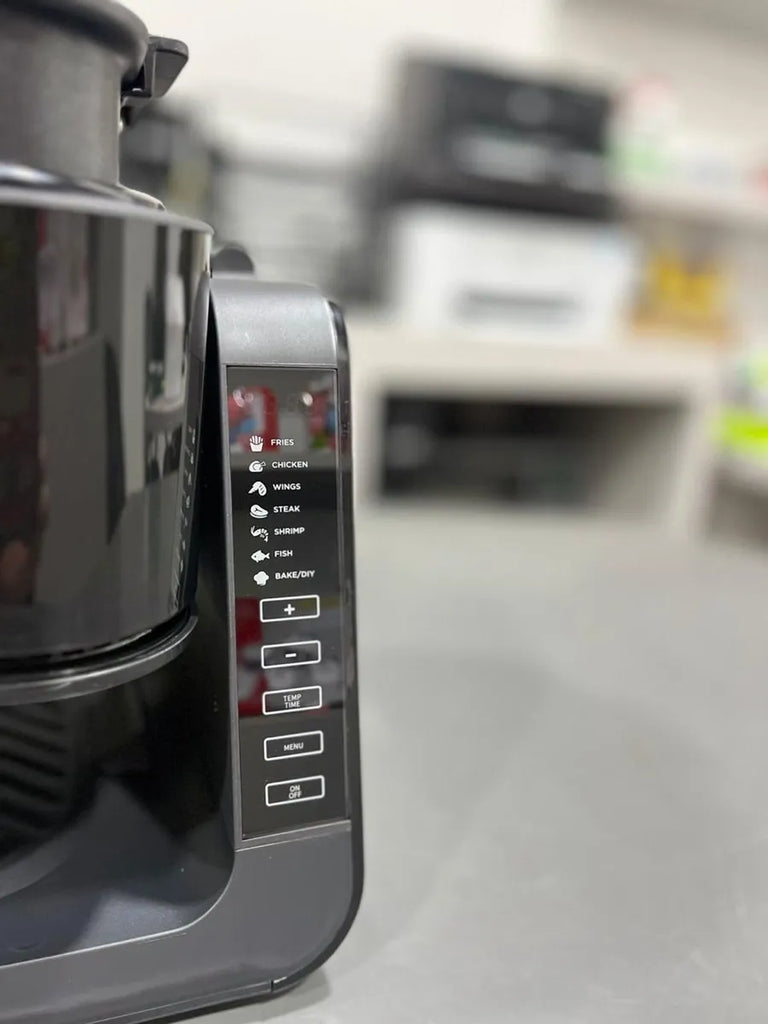Freidora De Aire Digital En Vidrio 2en1 6 Litros Multifuncio Negro