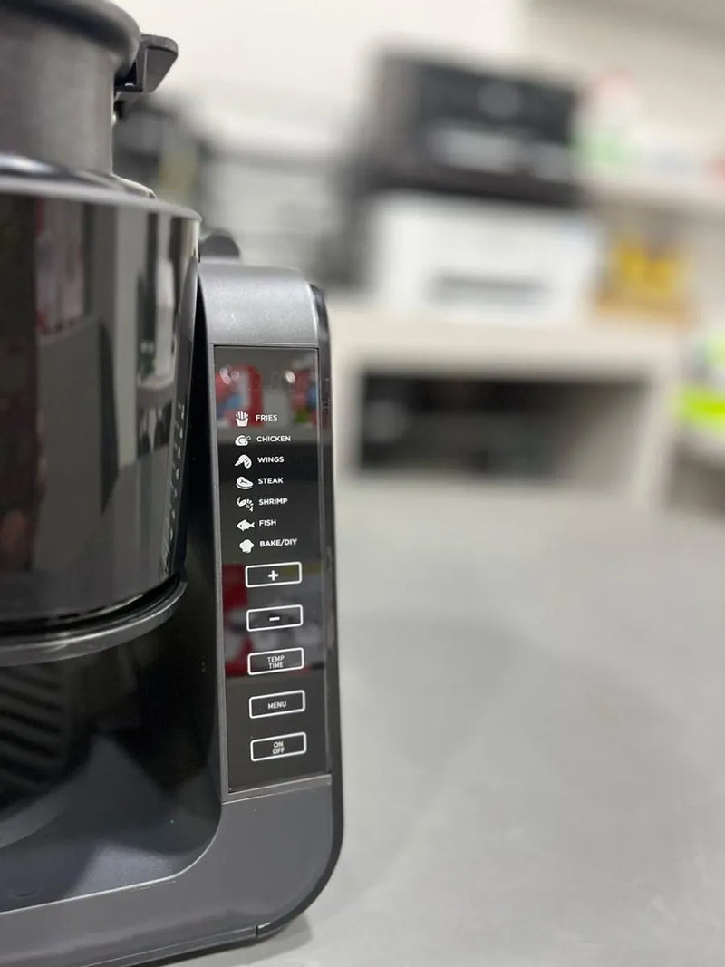 Freidora De Aire Digital En Vidrio 2en1 6 Litros Multifuncio Negro