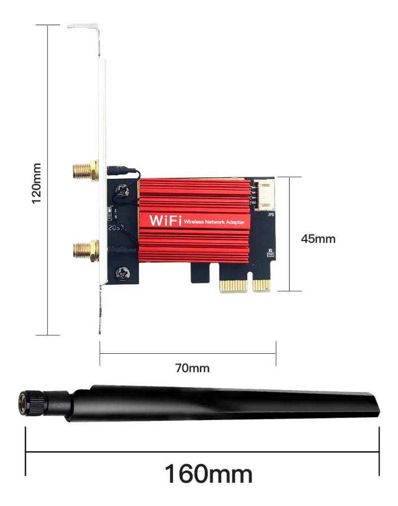 Placa Wifi Doble Banda Fv-ac1200 2.4/5 Ghz 1200 Mb/s Blueto