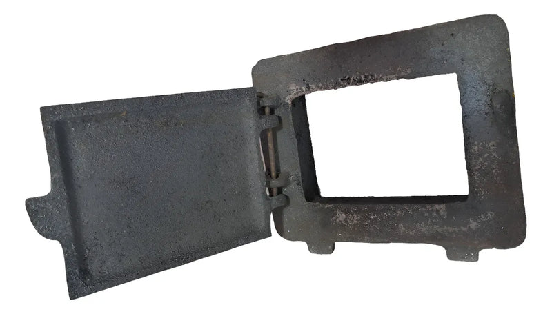 Puerta Para Estufa De Leña Pequeña 20cm X 17cm X 6cm Gris Oscuro
