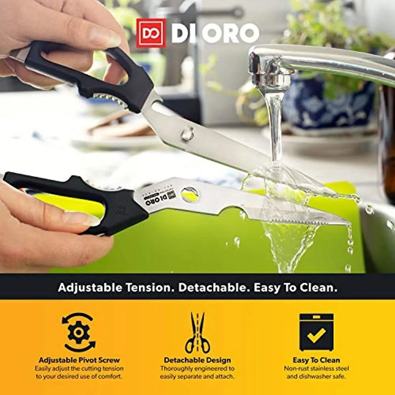 Juego De Tijeras De Cocina De Acero Inoxidable De 2 Piezas