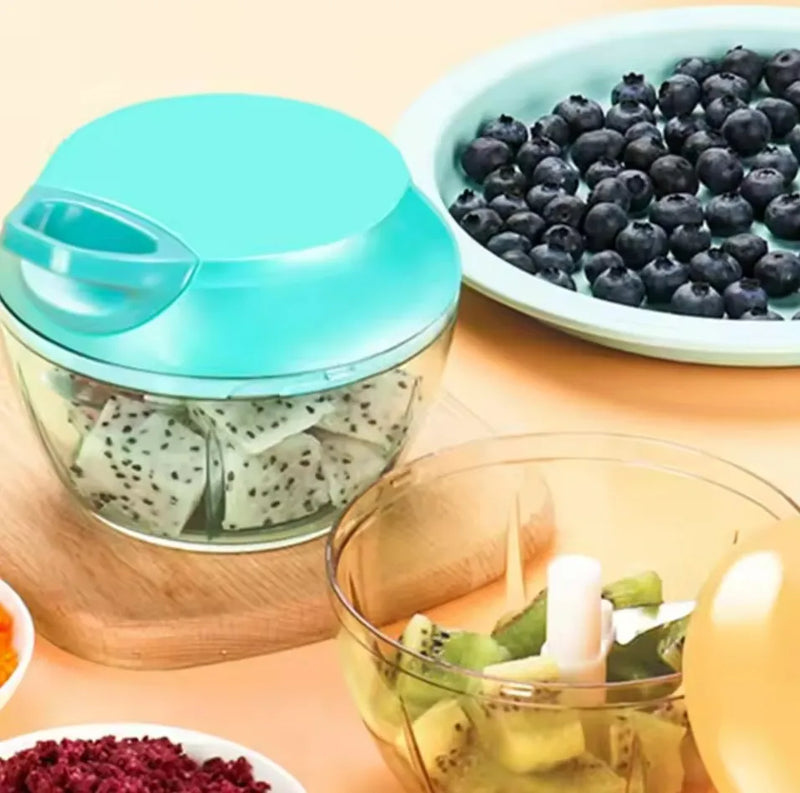 Mini Picador Cortador De Verduras Ensaladas Multifuncional A Disponibilidad