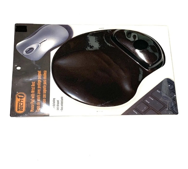 Mouse Pad Soporte Para Muñeca Mano Tech 01-negro