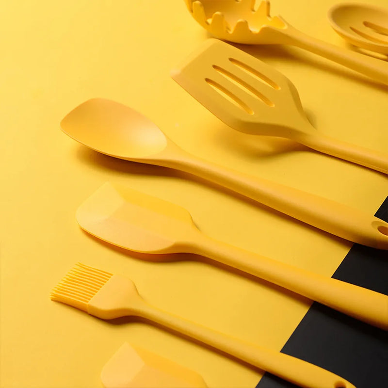 Set De Utensilios Cocina 10pcs Silicona Resistente Al Calor