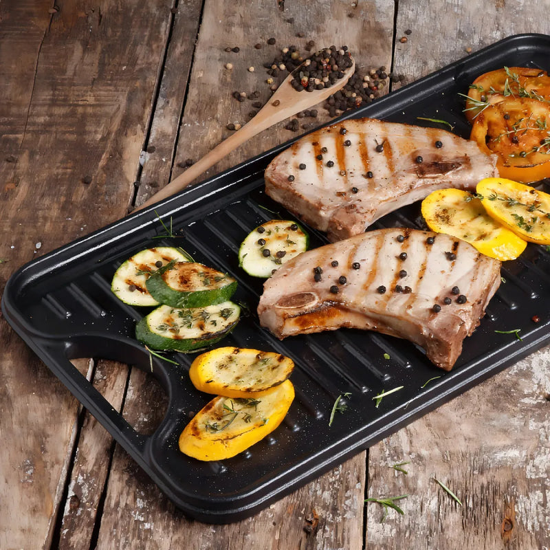 Plancha De Hierro Fundido Curado Victoria® 47x25 Cm