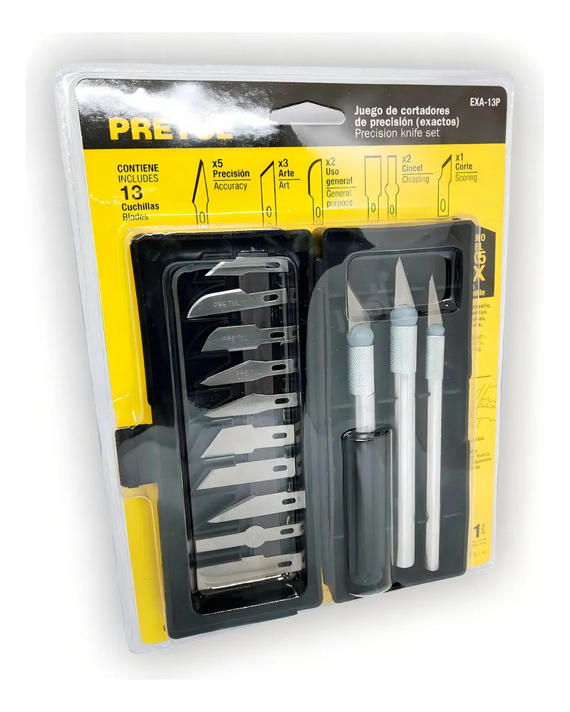 Cuchillo Precision Pretul (truper) Jgo. 13 Pzs. Exa-13p