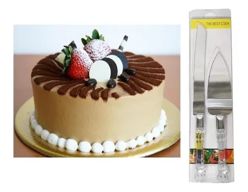 Cuchillo Pala Ponque Repostería Tortas Panadería 33cm,b-pa Plata