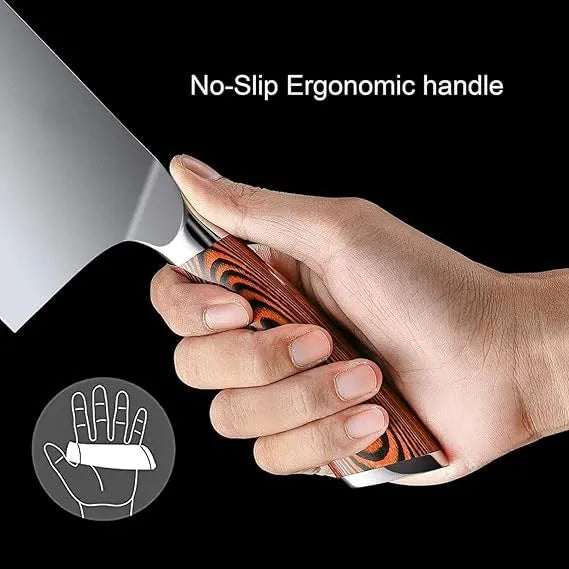 Cuchillo Achuela Acero De 15 Cm Para Cortar Carne Negro
