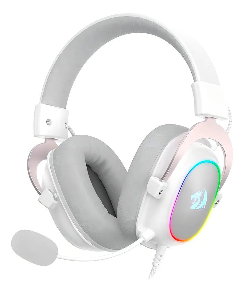 Audífonos Gamer Redragon Zeus X H510w-rgb 7.1 Virtual White Color Blanco Color De La Luz Rgb