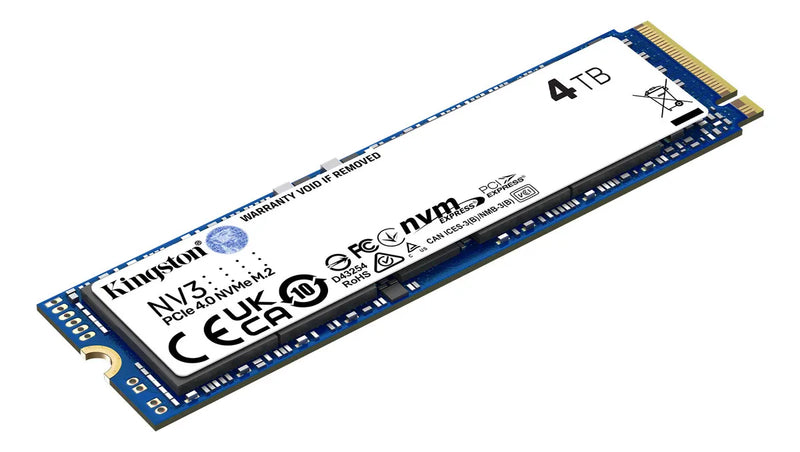 Unidad Sólida M.2 Kingston Nv3 4tb 6000/5000 Mb/s Color Azul