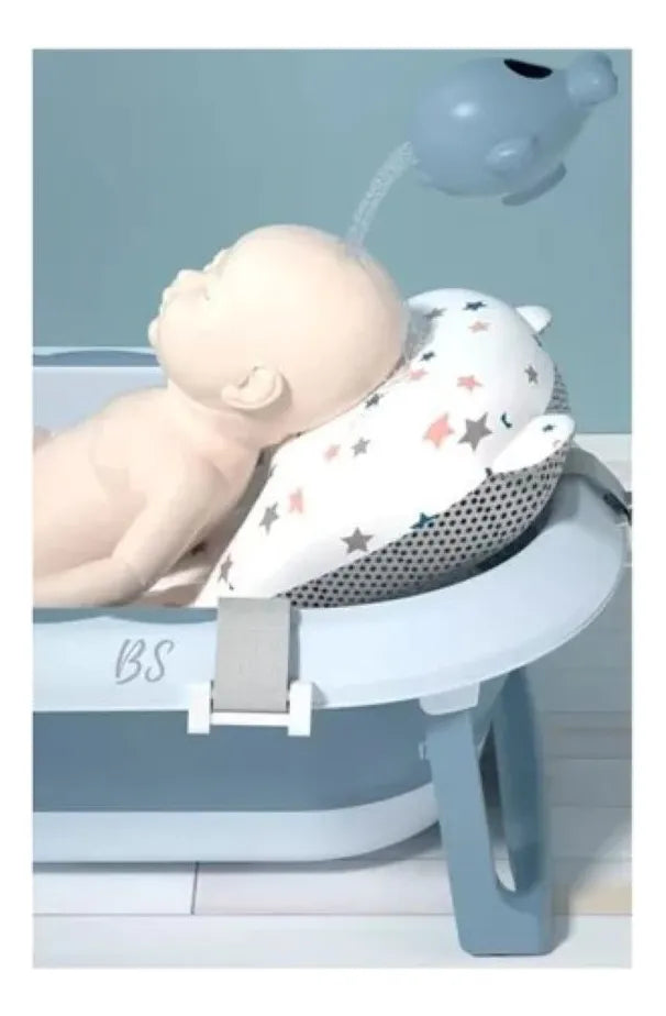 Bañera Tina Para Bebe Plegable Color Azul