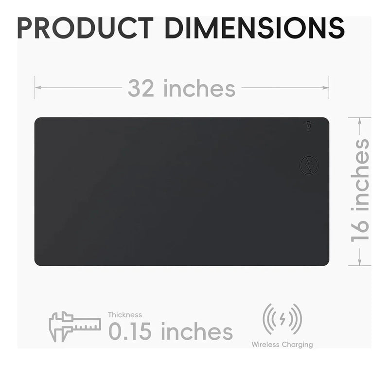 Mouse Pad Ultra Silencioso Con Carga Inalámbrica