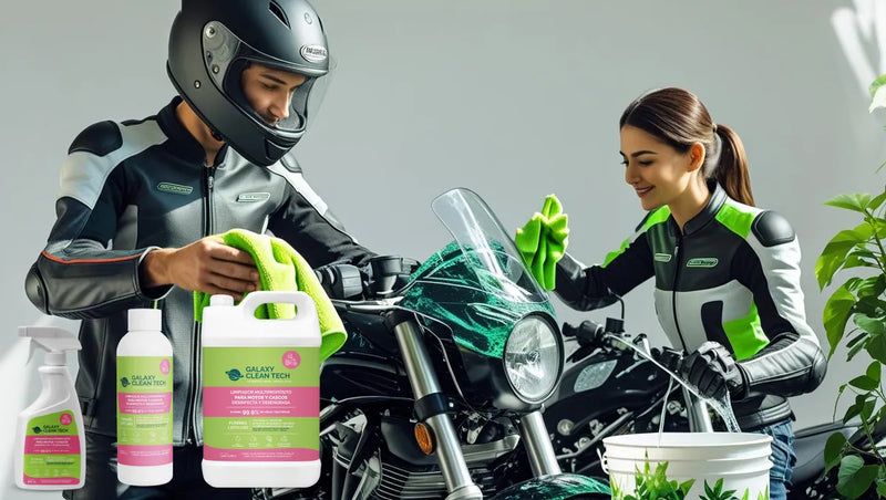 Lavado En Seco Moto Y Casco Ecológico Biodegradable Galaxy