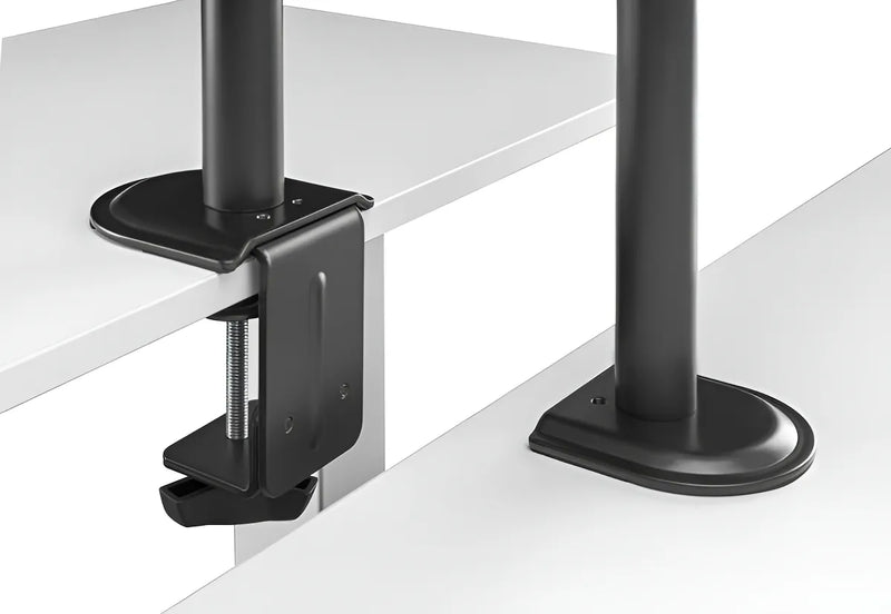 Soporte Para Monitor Doble Brazo De Acero Negro Ma301-22-000