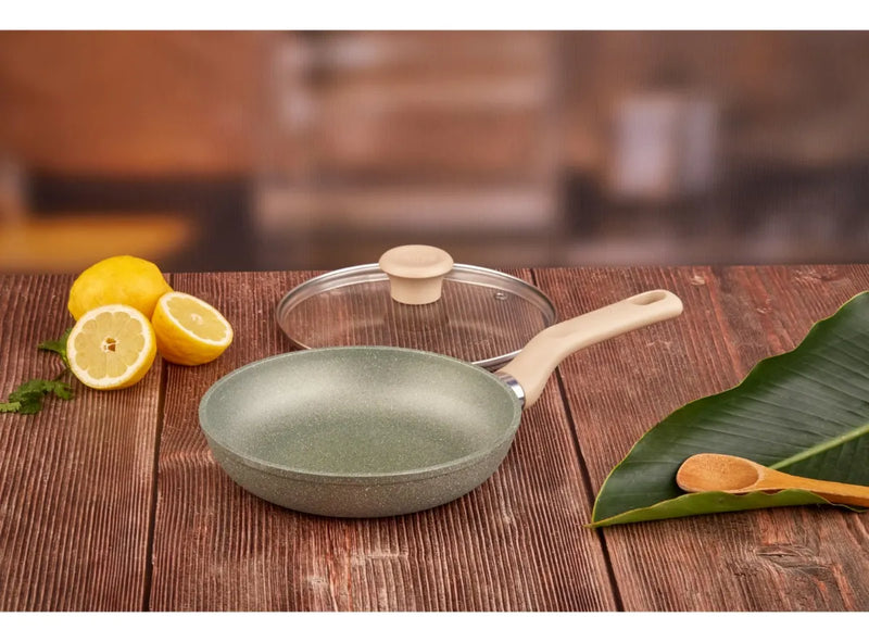 Sartén Imusa Terra De 24cm Verde Con Tapa De Vidrio