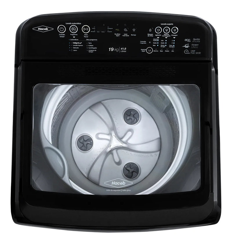Lavadora Haceb Ivy 19 Kg Carga Superior Negra Lav Ivy 19 Kg Negro