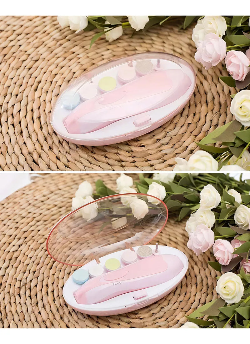 Lima Electrica Corta Uñas Bebe - Unidad Color Rosado