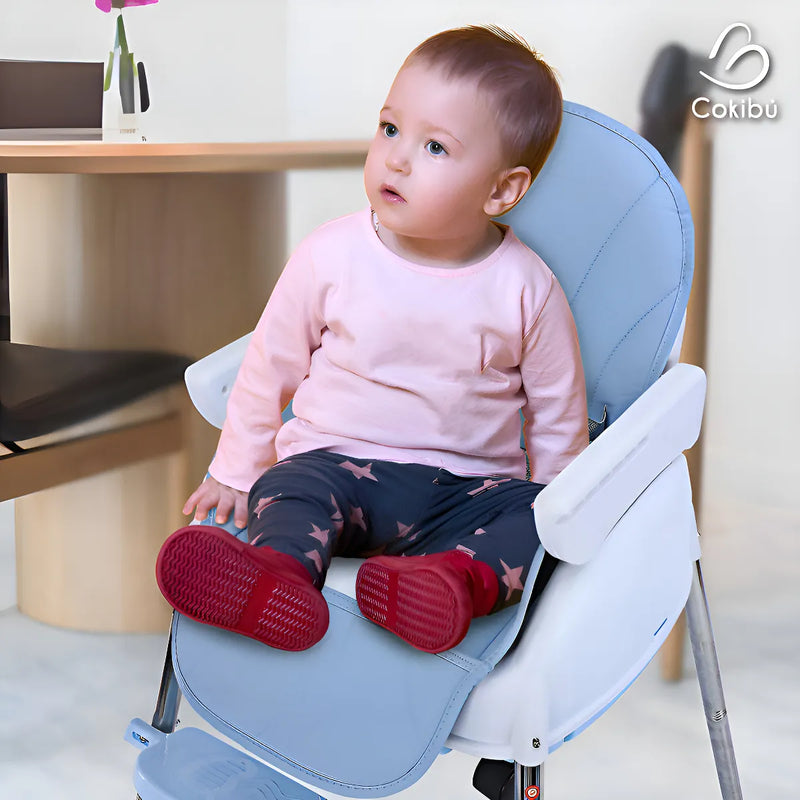 Silla Comedor Para Bebe 3 En 1 color Rosa SBEBE-1RS