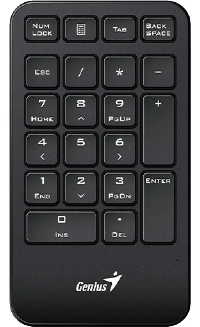 Teclado Numerico Inalambrico Para Pc O Notebook Genius 1000 Teclado Negro Idioma Español Latinoamérica