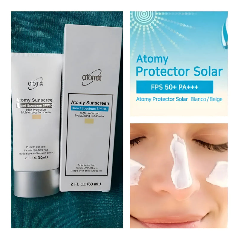 Protector Solar Atomy tono blanco Sunscreen