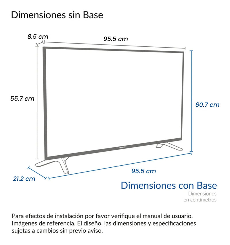 Televisor 43 Pulgadas Smart Google + Minibar Cr 121 Litros