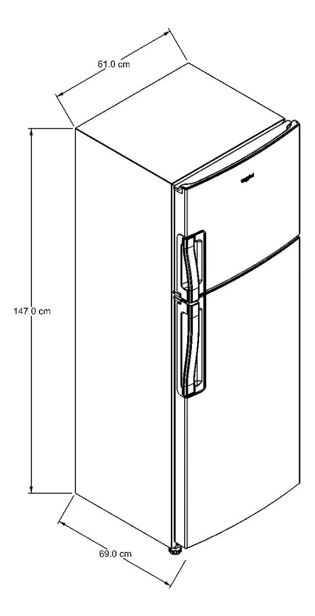 Nevera Whirlpool Top Mount 229 Lts